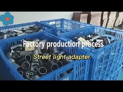 Máy điều chỉnh đèn đường LED kim loại có thể xoay Mặt trời Đèn Cột Đèn Đường Đường