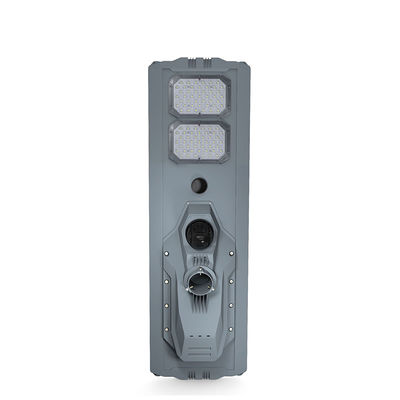 Kiểm soát ánh sáng thông minh Ánh sáng đường phố mặt trời với camera 200w 6500lm Cảm biến radar điều khiển từ xa