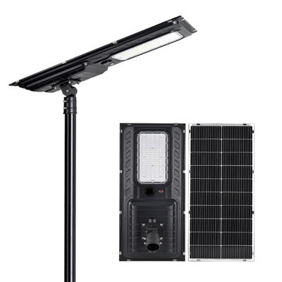 All In One Solar Street Light with Monocrystalline Solar Panel LiFePO4 Battery and 2-Year Warranty